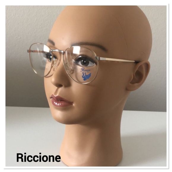 🆕 Antique Gold Retro eyeglasses by Riccione💥 - Picture 2 of 15